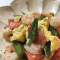 しげその's cooksnap of when they made 夏野菜❣トマト&オクラの卵炒め.