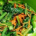 ゆゆっちゃ's cooksnap of when they made 小松菜と人参の塩昆布ナムル(簡単).