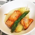 たーそ's cooksnap of when they made 簡単♪鮭とじゃがいものレモンバター醤油.