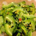 ポンポンラックス's cooksnap of when they made ゴーヤのお茶漬け和え.