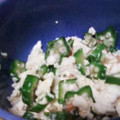 まゆこ．Ｍ's cooksnap of when they made おくらの白和え.