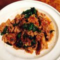 kaokaofood's cooksnap of when they made セロリの葉と豚こまいため.