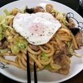 もいこ196482's cooksnap of when they made 食べてみて♪豚キャベツのピリ辛マヨうどん.