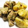 monjimari's cooksnap of when they made 鶏肉とじゃがいものバジルペースト和え.