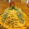 まめおかき's cooksnap of when they made ディズニーふわふわドレスのドールケーキ.