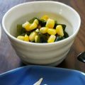 ぼんちゅう食堂's cooksnap of when they made お手軽☆わかめとコーンの和え物.
