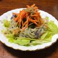 mito_sama's cooksnap of when they made 黒胡麻ポン酢でいただく☆蕎麦サラダ.