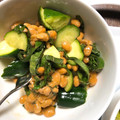 かぴーな's cooksnap of when they made 納豆ときゅうりの簡単しそ梅和え.