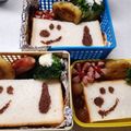 eiyoushi's cooksnap of when they made ＊キャラ弁＊　スヌーピーサンドイッチ★.