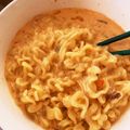 ktmsora's cooksnap of when they made 辛ラーメンでカルボナーラ.