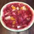 ルーブル美術館's cooksnap of when they made スイカの丸ごとフルーツポンチとゼリー.