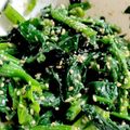 クックZ85IYK☆'s cooksnap of when they made 冷凍ほうれん草で簡単ごま和え.