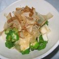 だんこいもころ's cooksnap of when they made ネバネバサクサク★オクラと長芋ポン酢かけ.