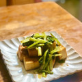 RON428's cooksnap of when they made 鉄分補給♡厚揚げ×小松菜の生姜炒め.
