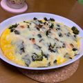 かかにーの's cooksnap of when they made 糖質オフ＊豆腐と明太子のふわふわグラタン.