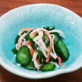 YCHキッチン's cooksnap of when they made 簡単☆きゅうりとカニかまの酢のもの.