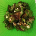 ビビ♡'s cooksnap of when they made 簡単！3分！オクラのおかか醤油和え.