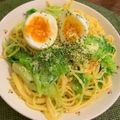 TKT48's cooksnap of when they made ハムとレタスの簡単あっさりチーズパスタ☆.