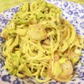 そらいろ猫's cooksnap of when they made アボガド・エビ・豆乳の美肌スパゲッティ.