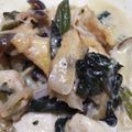 クック49LJWT☆'s cooksnap of when they made 鷄むね肉とほうれん草のクリーム煮.