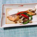 yesmama's cooksnap of when they made 胡麻油香る〜鮭の麺つゆ漬け.