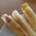 コモペット's cooksnap of when they made ☆餃子の皮でチーズウインナー巻き☆.