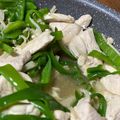 no1642's cooksnap of when they made ピーマンえのき鶏胸肉の白だし炒め.