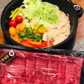わか★'s cooksnap of when they made 牛肉と夏野菜の塩すき焼き.