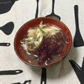 おはなすき's cooksnap of when they made 夏を乗り切る、ミョウガとふのりの味噌汁.