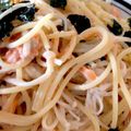 mich_mochi's cooksnap of when they made 簡単！明太子と鮭の和えるだけパスタ.