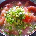 akmow's cooksnap of when they made 冷やしピリ辛トマツナラーメン.