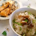 umi☆neco's cooksnap of when they made 一度に２品♪時短で楽々♪鮭と炊き込みご飯.