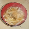 きらり流れ星's cooksnap of when they made 新わかめと新玉ねぎの味噌汁.