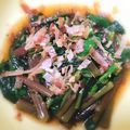 toccot's cooksnap of when they made つるむらさきの生姜お浸し.