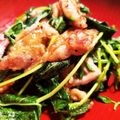 milestone★'s cooksnap of when they made 豚肉とモロヘイヤの炒め物.