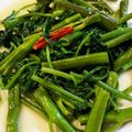 chacha66's cooksnap of when they made ★簡単！美味い！空芯菜のにんにく炒め★.