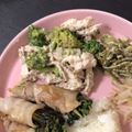 しほぽり's cooksnap of when they made ブロッコリーと蒸し鶏の洋風ごま和え.