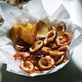 ふぁんたにゃん's cooksnap of when they made お好み焼き粉で冷めても美味しいイカ天ぷら.