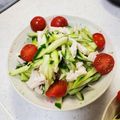 ぱにぱる's cooksnap of when they made 冷凍サラダチキンで簡単！バンバンジー.