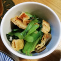 もものはちみつ's cooksnap of when they made 小松菜と油揚げのぽん酢和え.
