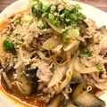 ウマナミ's cooksnap of when they made なすともやしの豚こまピリ辛炒め.