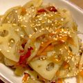 クックはるちゃんだよ's cooksnap of when they made おばさんの 白滝入りレンコンきんぴら.