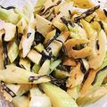 ペキのリリー's cooksnap of when they made 簡単！セロリのマヨポン塩昆布和え.