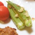 ももいろさくら's cooksnap of when they made 〔常備菜〕オクラのガーリック炒め.