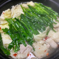 わっきー0424's cooksnap of when they made 白だしで簡単もつ鍋.