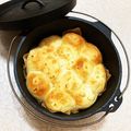 なつき☆ミ's cooksnap of when they made 上火ヒーター＋ダッチオーブンでパン.