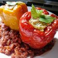 Lake☆Erie's cooksnap of when they made もち麦inパプリカ肉詰め トマトソース.