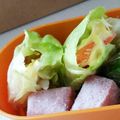 くっくペタ's cooksnap of when they made ◆お弁当の隙間に…レタスのカニカマ巻き◆.