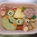 ★★りいたん★★'s cooksnap of when they made キャラ弁おかず　梅雨の時期に！あじさい.