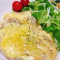 なるぽょ☆'s cooksnap of when they made 厚切り豚ロースの味噌マヨチーズのせ.